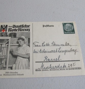 Third Reich Commemorative Postcard Red Cross Day Item