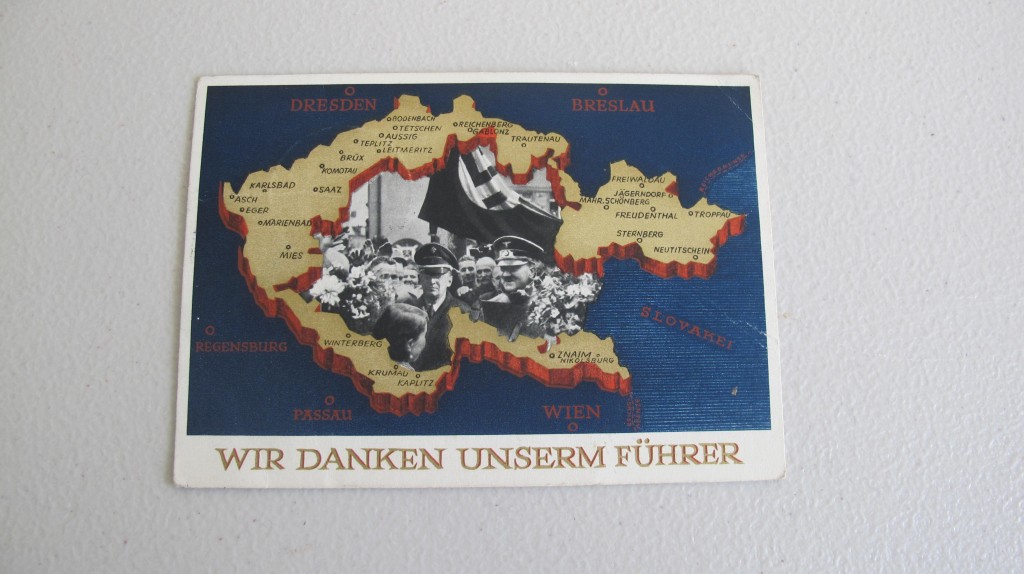 Third Reich Commemorative Postcard Annexation Of The Sudetenland