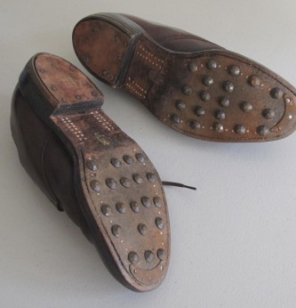 Third Reich HJ Leaders Hobnail Shoes – Item 100872 | Military Antiques